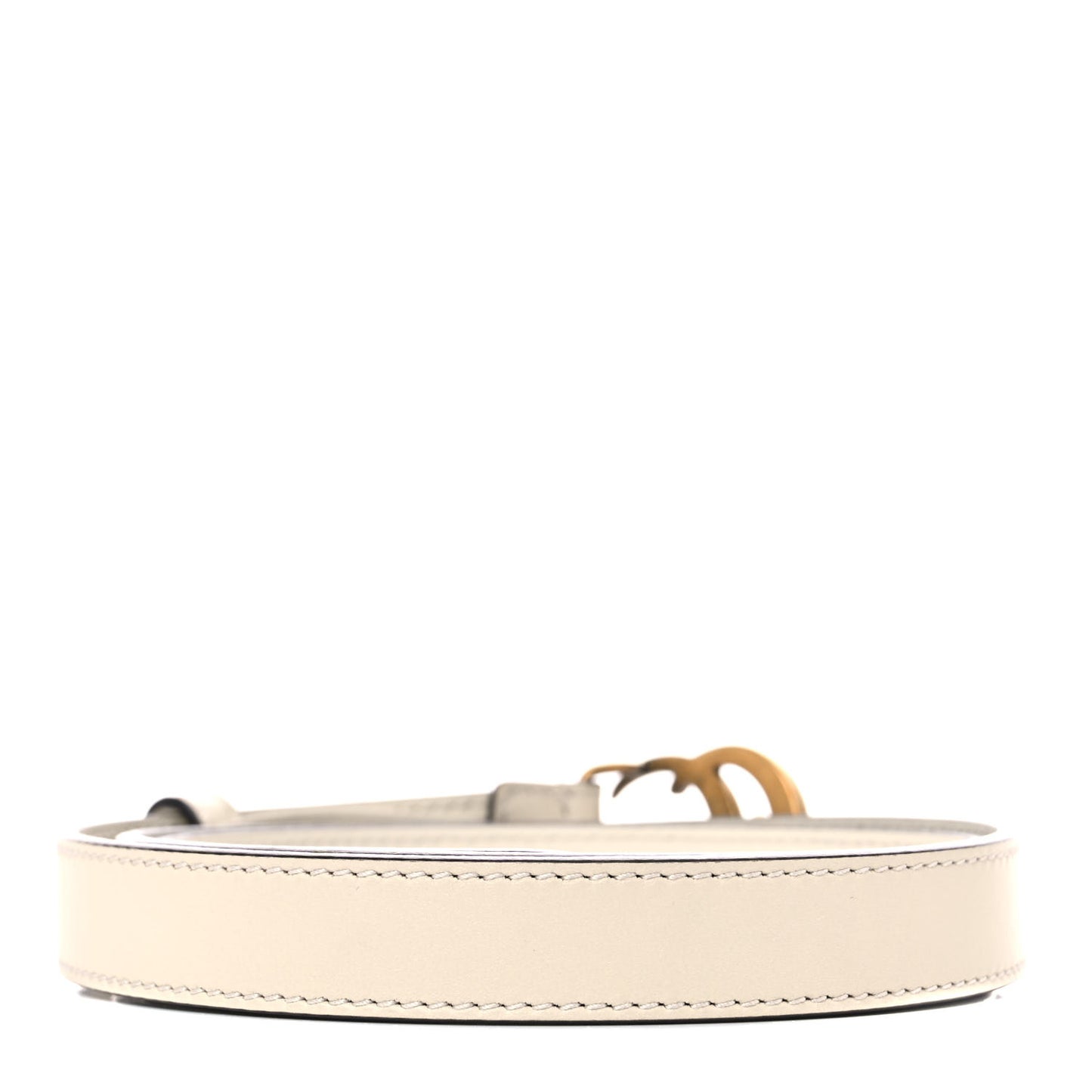 Calfskin Double G 20mm Belt 85 34 Mystic White