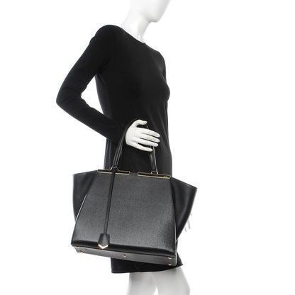 Fendi Vitello Elite Large 3Jours Tote Black 2 of 8