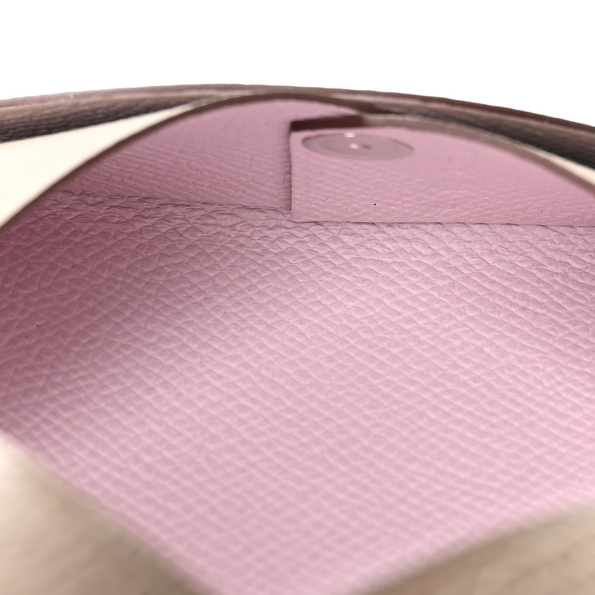 Epsom Horseshoe Calvi Card Case Etoupe Mauve Pale