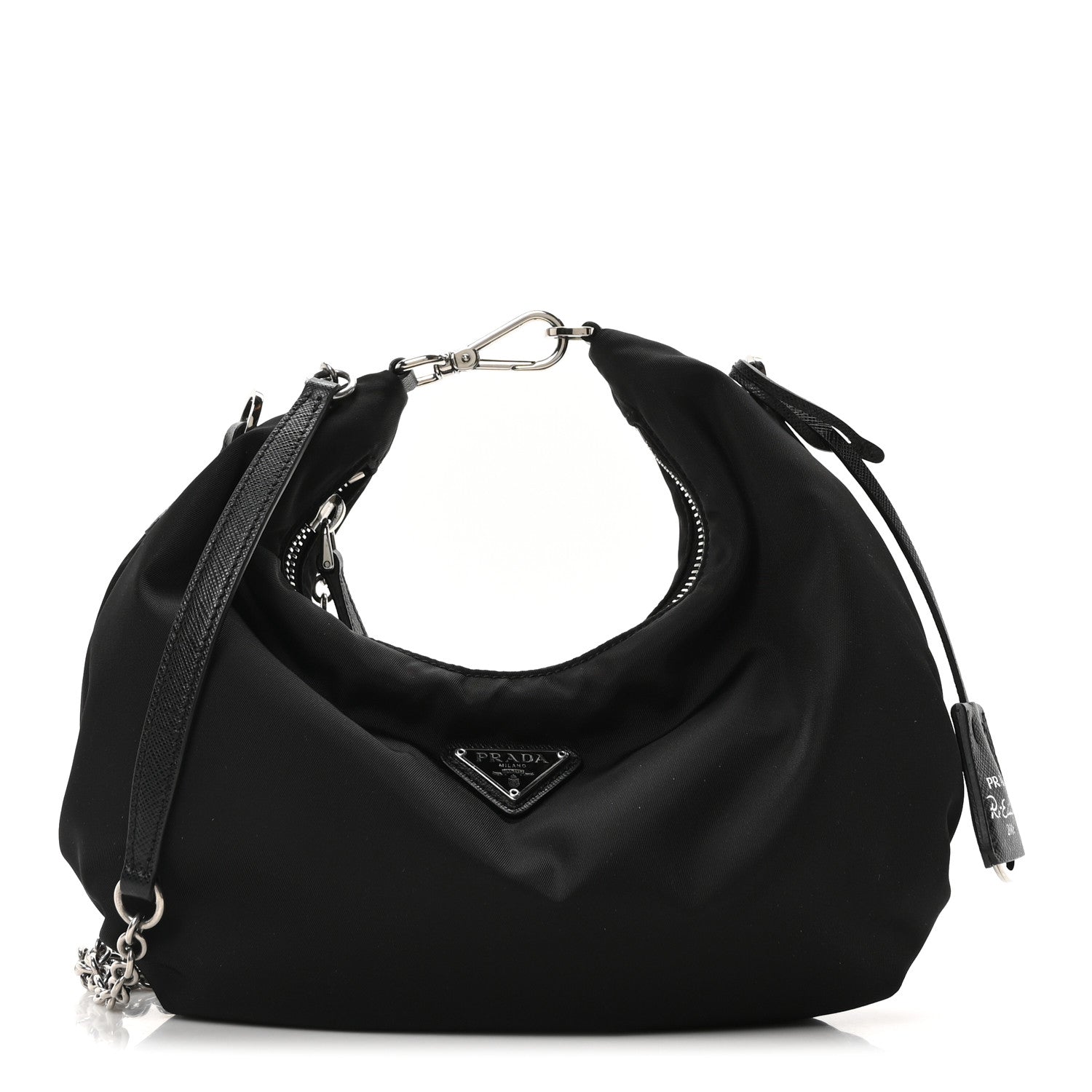 Prada Tessuto Nylon Saffiano Re-Edition 2006 Shoulder Bag Black 1 of 11