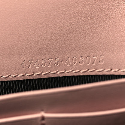 Gucci Calfskin Matelasse GG Marmont Chain Wallet Perfect Pink 9 of 12