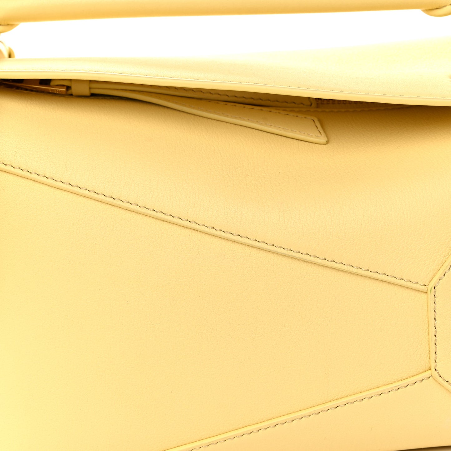 Soft Grained Calfskin Small Puzzle Edge Bag Dark Butter