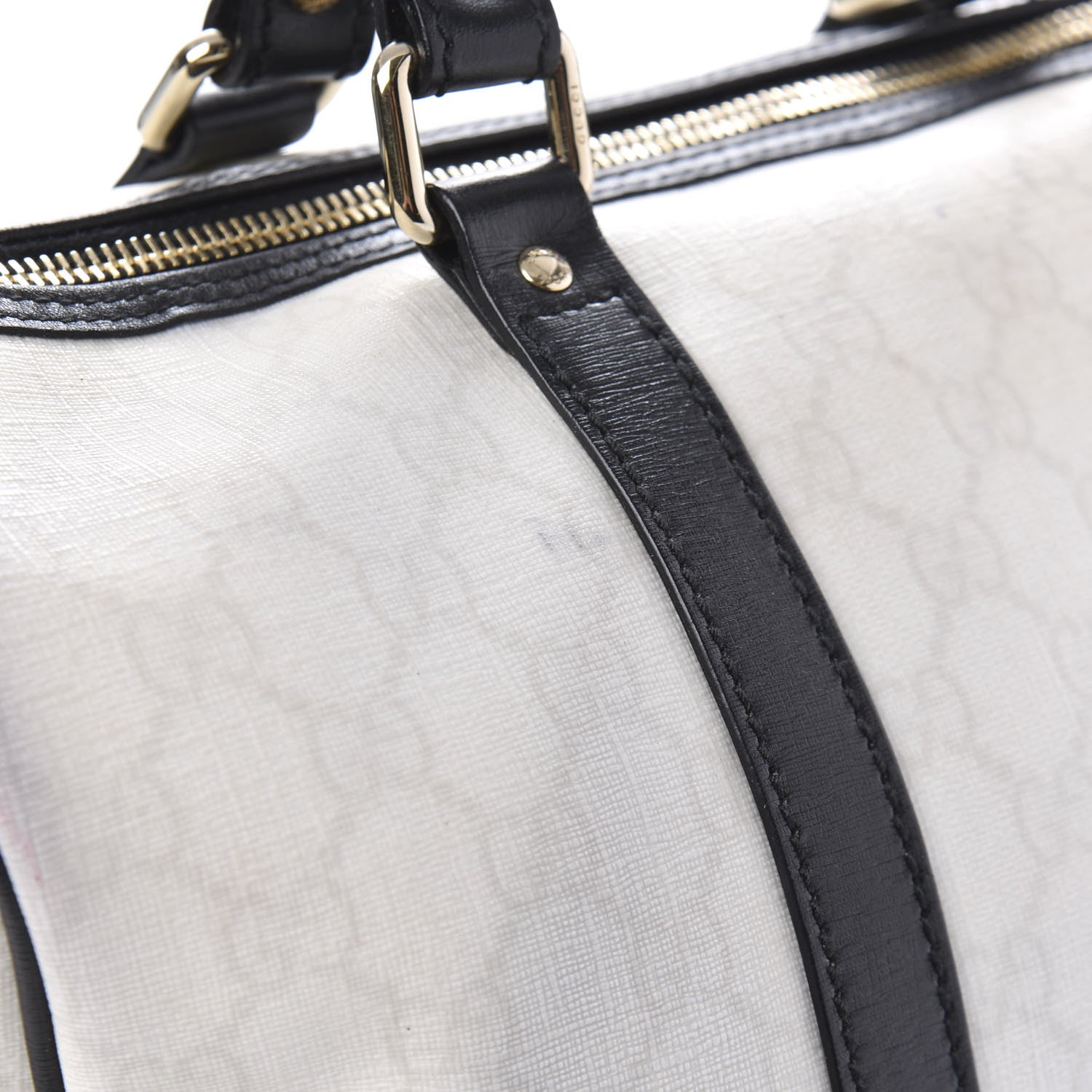 Gucci GG Plus Monogram Medium Joy Boston White Black 11 of 12