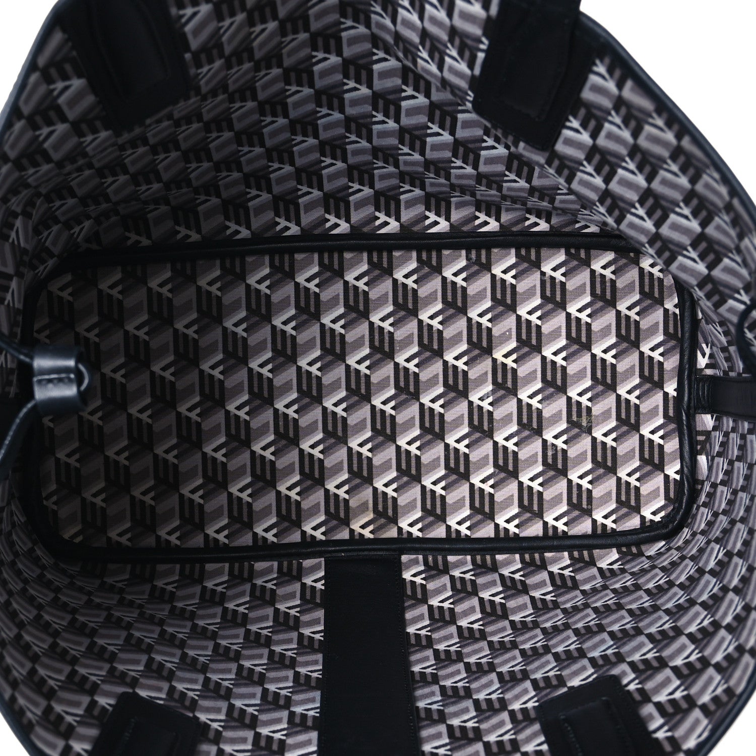MCM Visetos Medium Liz Reversible Shopper Tote Black 8 of 18