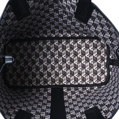 MCM Visetos Medium Liz Reversible Shopper Tote Black 8 of 18
