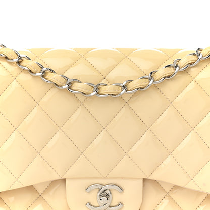 Chanel Patent Quilted Jumbo Double Flap Light Pink 8 of 14