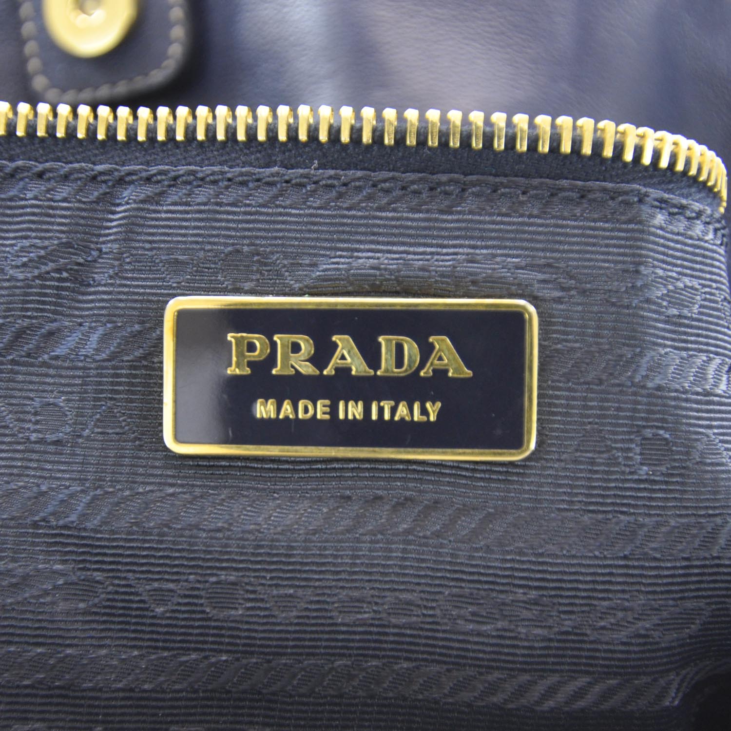 Prada Tessuto Nylon Gaufre Tote Blue 8 of 9
