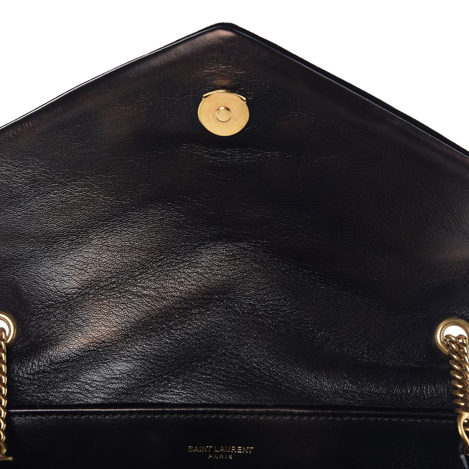 Saint Laurent Velvet Y Quilted Monogram Small Loulou Chain Satchel Black 8 of 8