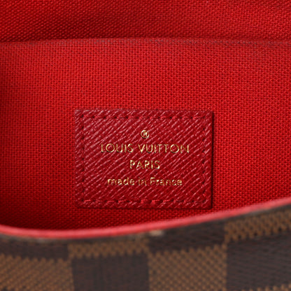 Louis Vuitton Damier Ebene Pochette Felicie Chain Wallet 7 of 18