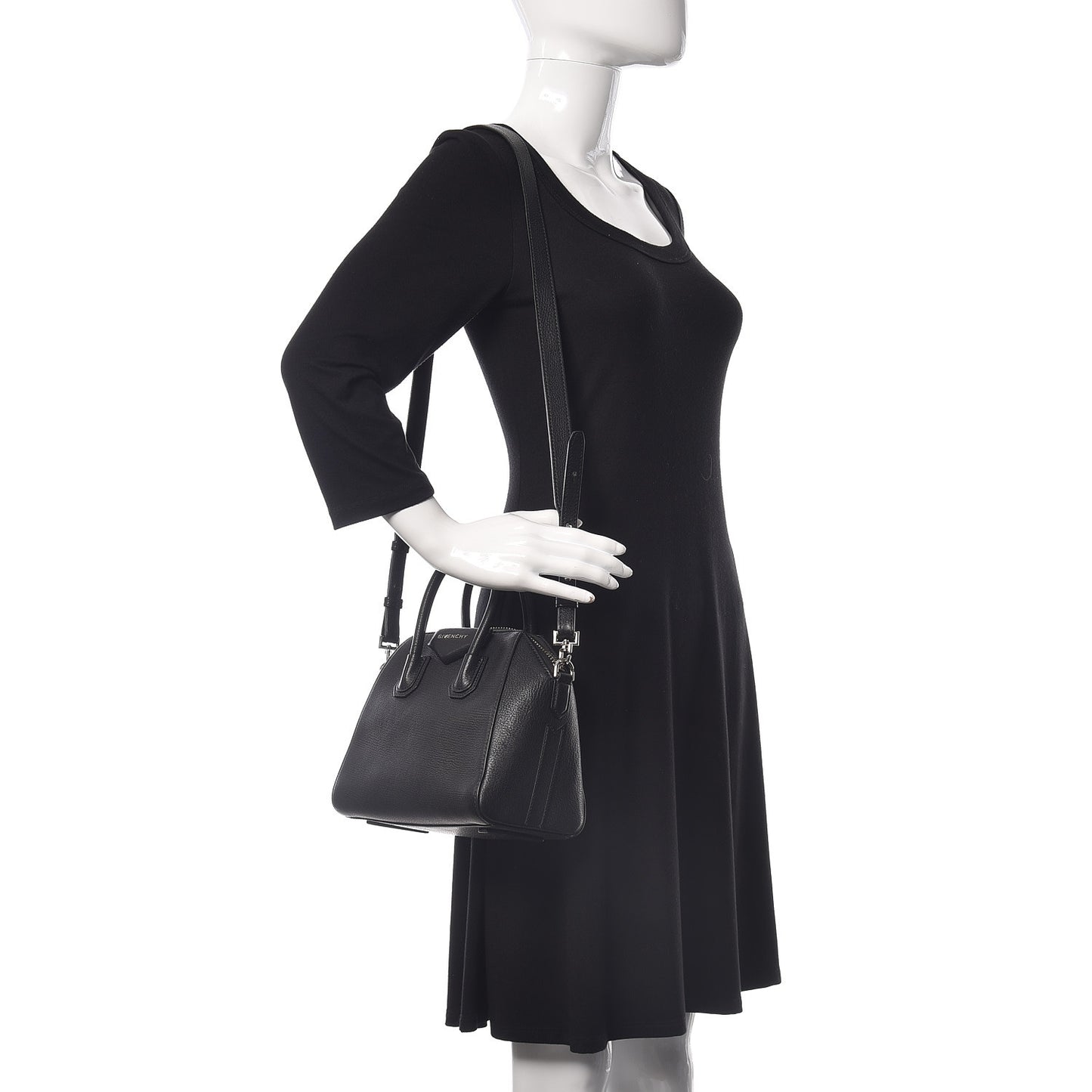 Sugar Goatskin Mini Antigona Black