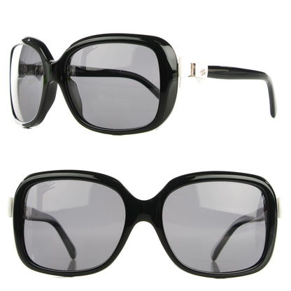 Chanel CC Bow Sunglasses 5171 Black White 1 of 6