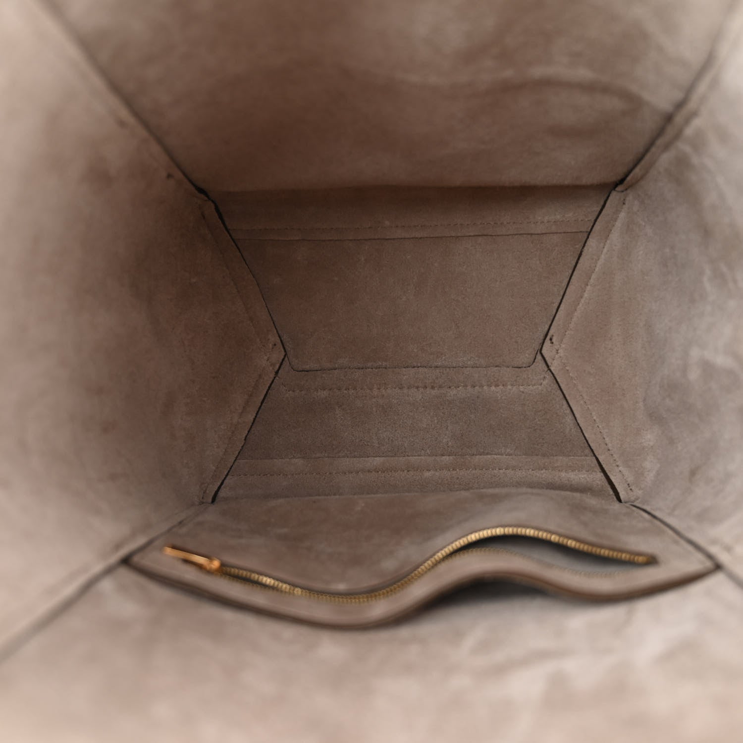 Celine Soft Grained Calfskin Sangle Bucket Bag Taupe 5 of 11
