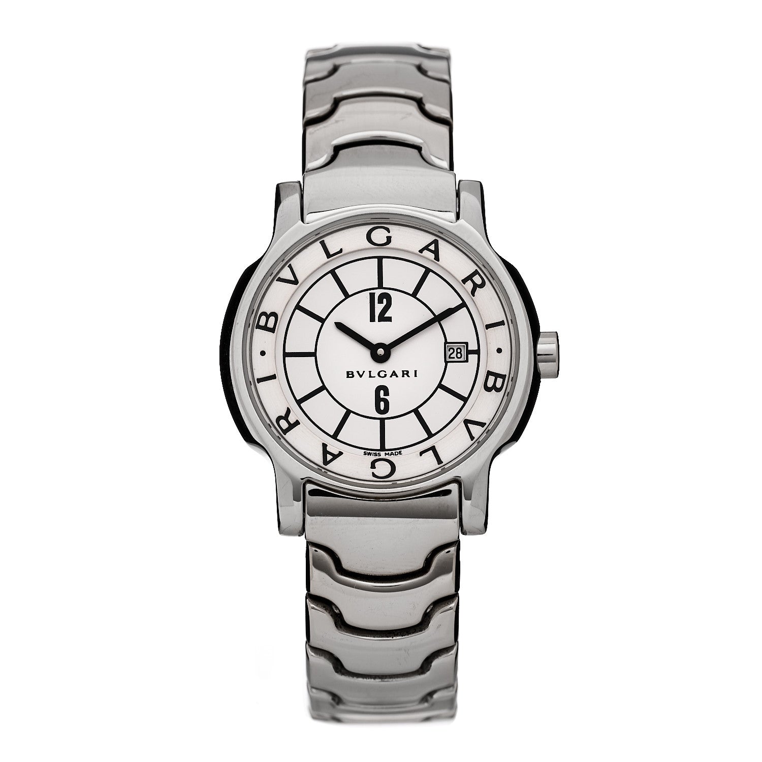 Bulgari Stainless Steel 29mm Solotempo Quartz Watch 1 of 8