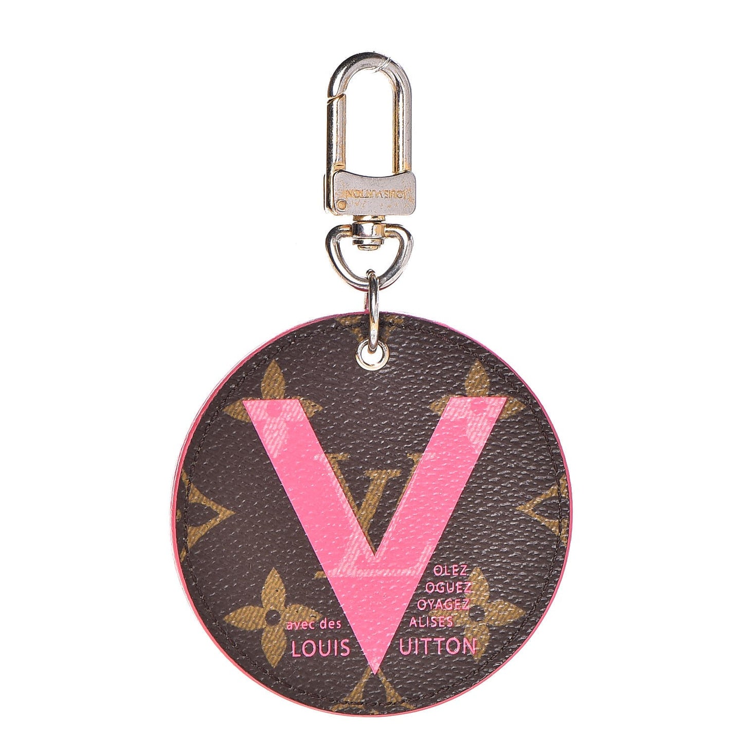 Monogram Illustre V Bag Charm Key Ring Grenade