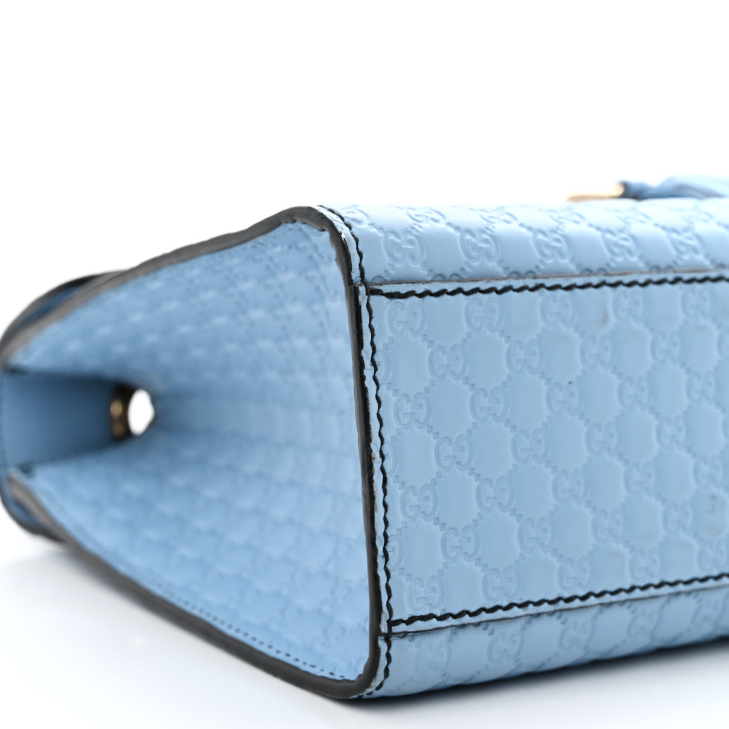 Gucci Microguccissima Medium Emily Chain Shoulder Bag Mineral Blue 9 of 10