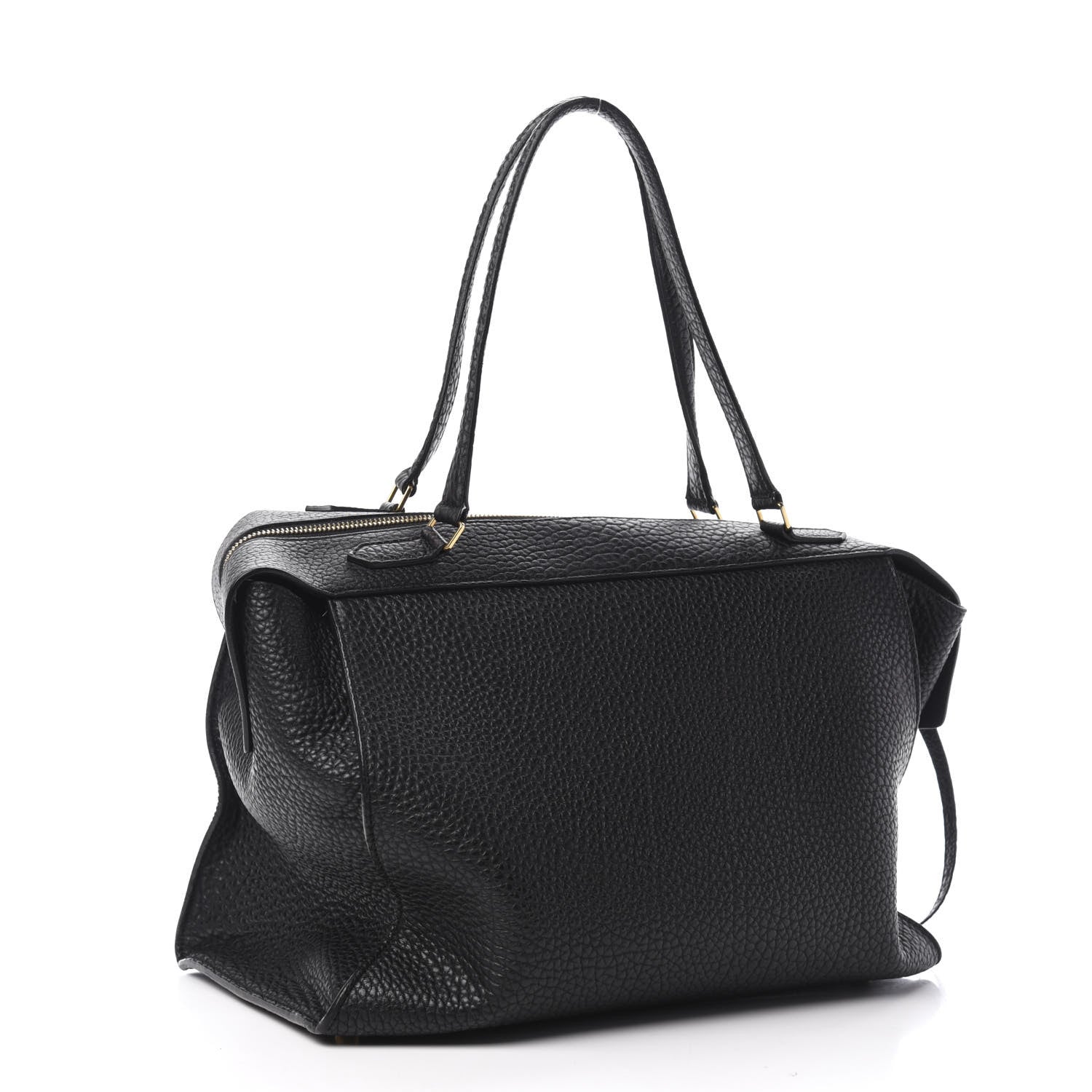 Celine Bullhide Calfskin Medium Ring Bag Black 3 of 11
