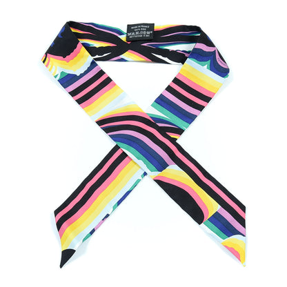 Hermes Silk Brides De Gala Shadow Twilly Black Jaune Multicolor 1 of 6