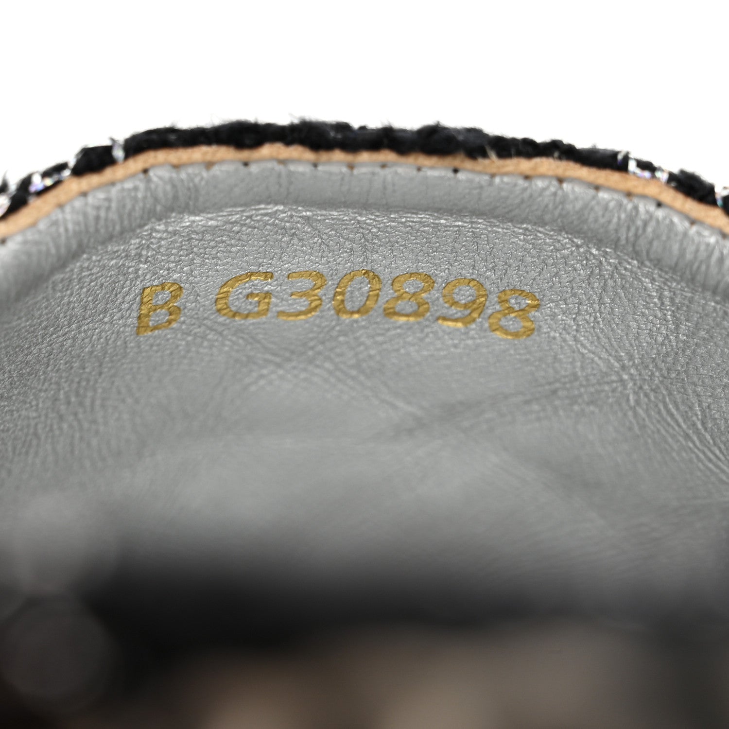 Chanel Metallic Tweed Lambskin CC Espadrilles 36 Black Silver 8 of 11