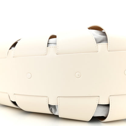 Bottega Veneta French Calfskin Shell Bag White Frost 8 of 8