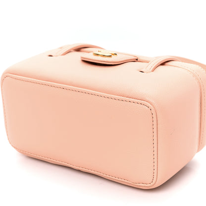 Chanel Shiny Caviar Preppy Coco Long Vanity With Strap Light Pink 10 of 11