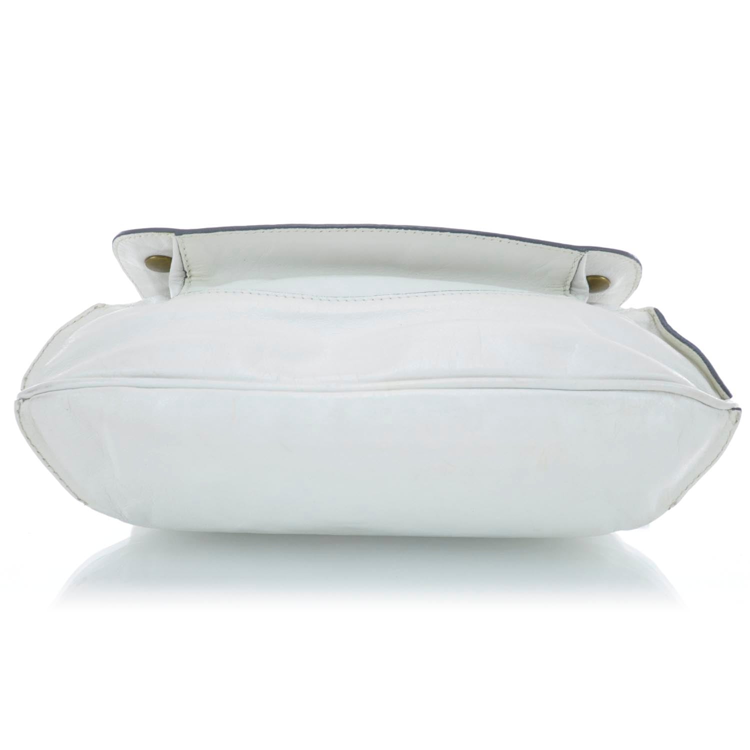 Chloe Leather Bay Tote White 6 of 9
