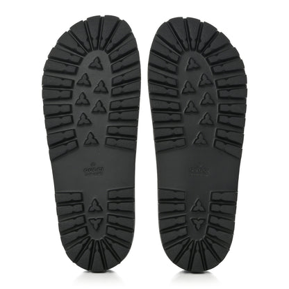 Gucci GG Supreme Monogram Tiger Mens Lug Sole Slide Sandals 12 Ebony 5 of 9