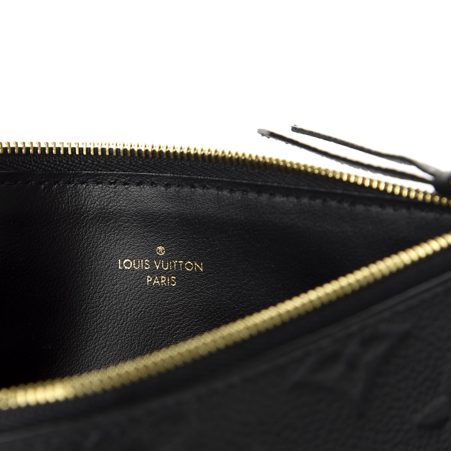 Louis Vuitton Empreinte Felicie Chain Wallet Zippered Insert Black 5 of 5