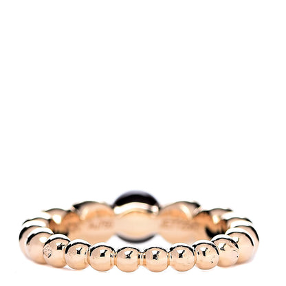 Van Cleef & Arpels 18K Yellow Gold Tiger's Eye Perlee Couleurs Variation Ring 48 4.5 4 of 7