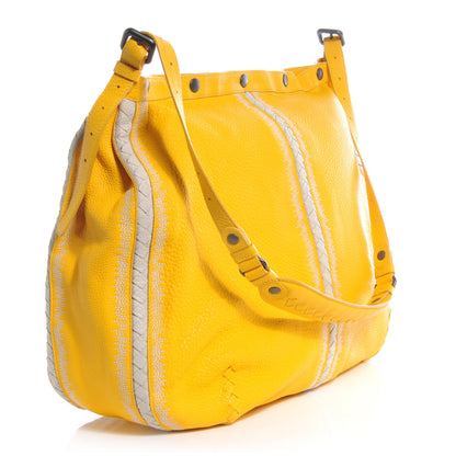 Bottega Veneta Plaster Washed Cervo Cross Body Bag Sunset 3 of 8