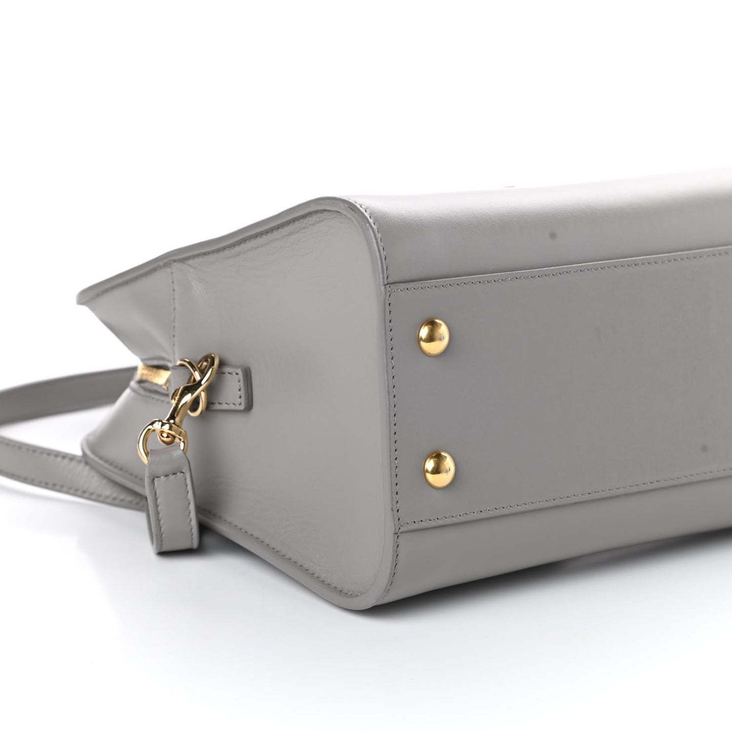 Calfskin Monogram Baby Cabas Oyster Grey