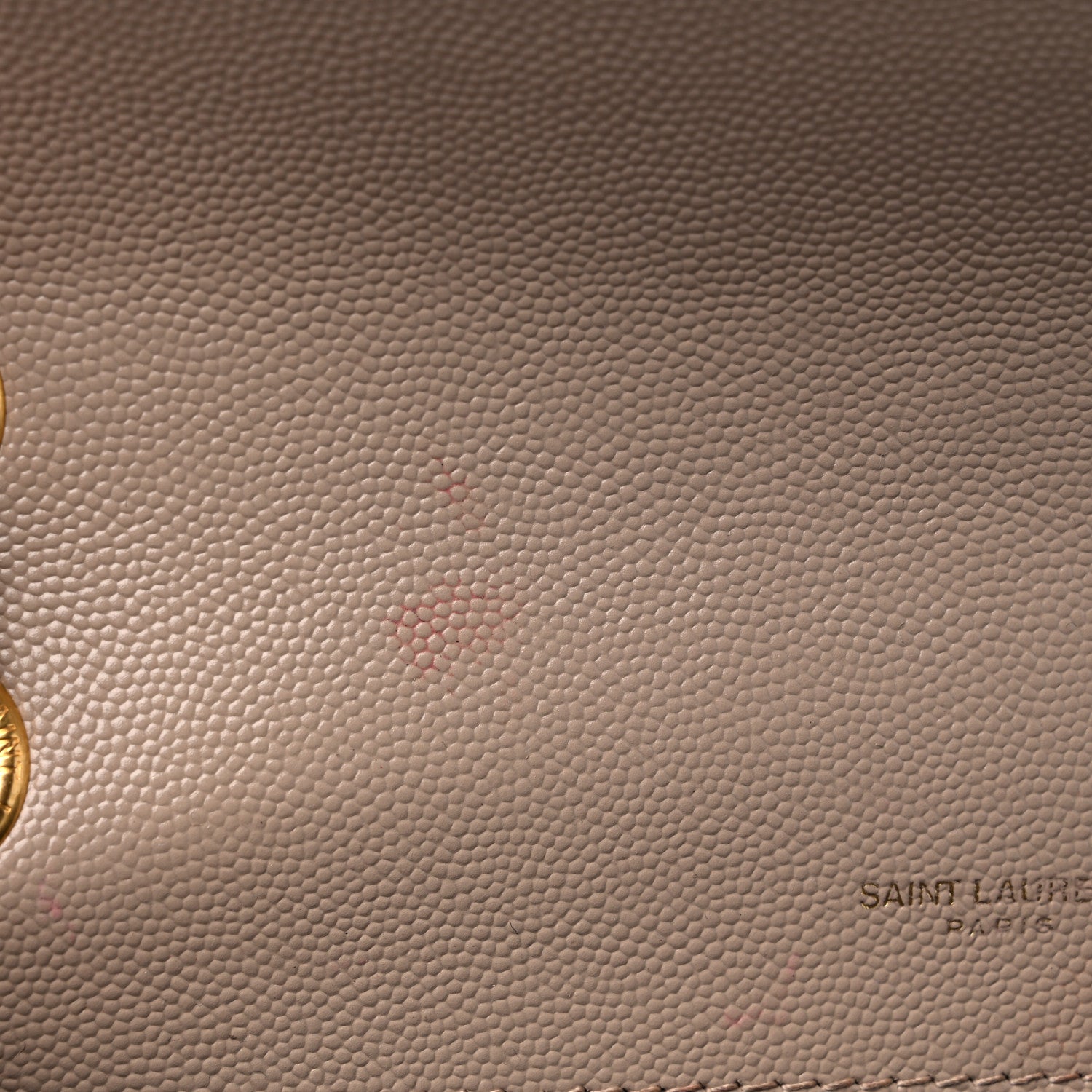Saint Laurent Grain De Poudre Textured Mixed Matelasse Medium Triquilt Monogram Satchel Dark Beige 12 of 16