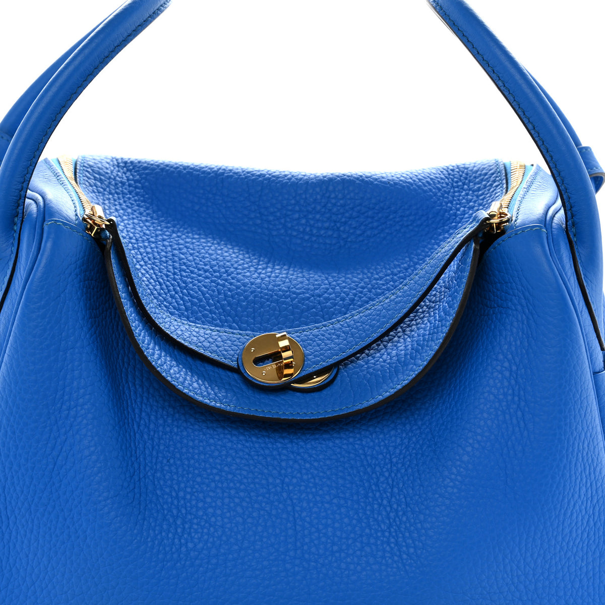 Hermes Taurillon Clemence Lindy 30 Bleu Hydra 8 of 10