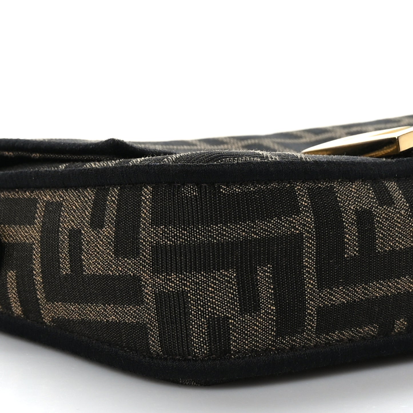 Fabric Jacquard FF 1974 Mini Baguette Tobacco Moro Black