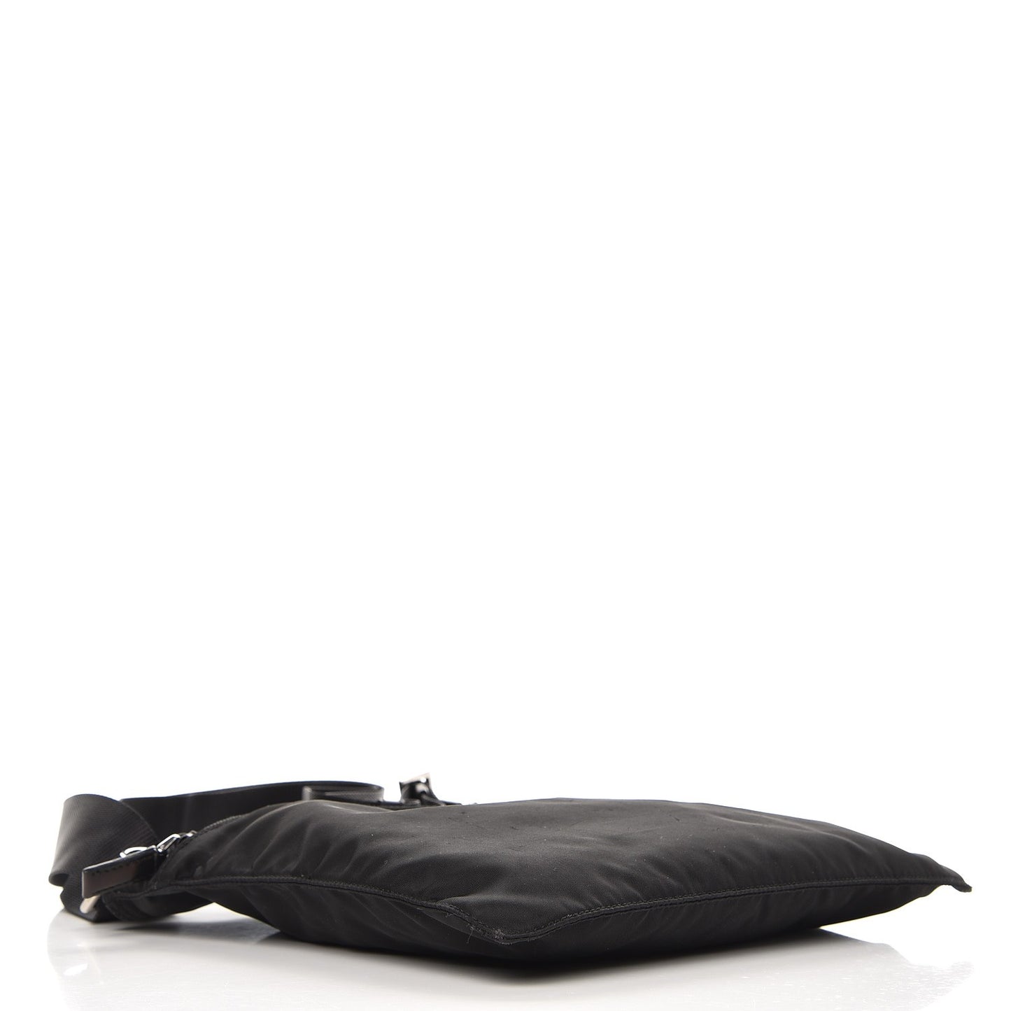 Nylon Vela Flat Messenger Bag Black