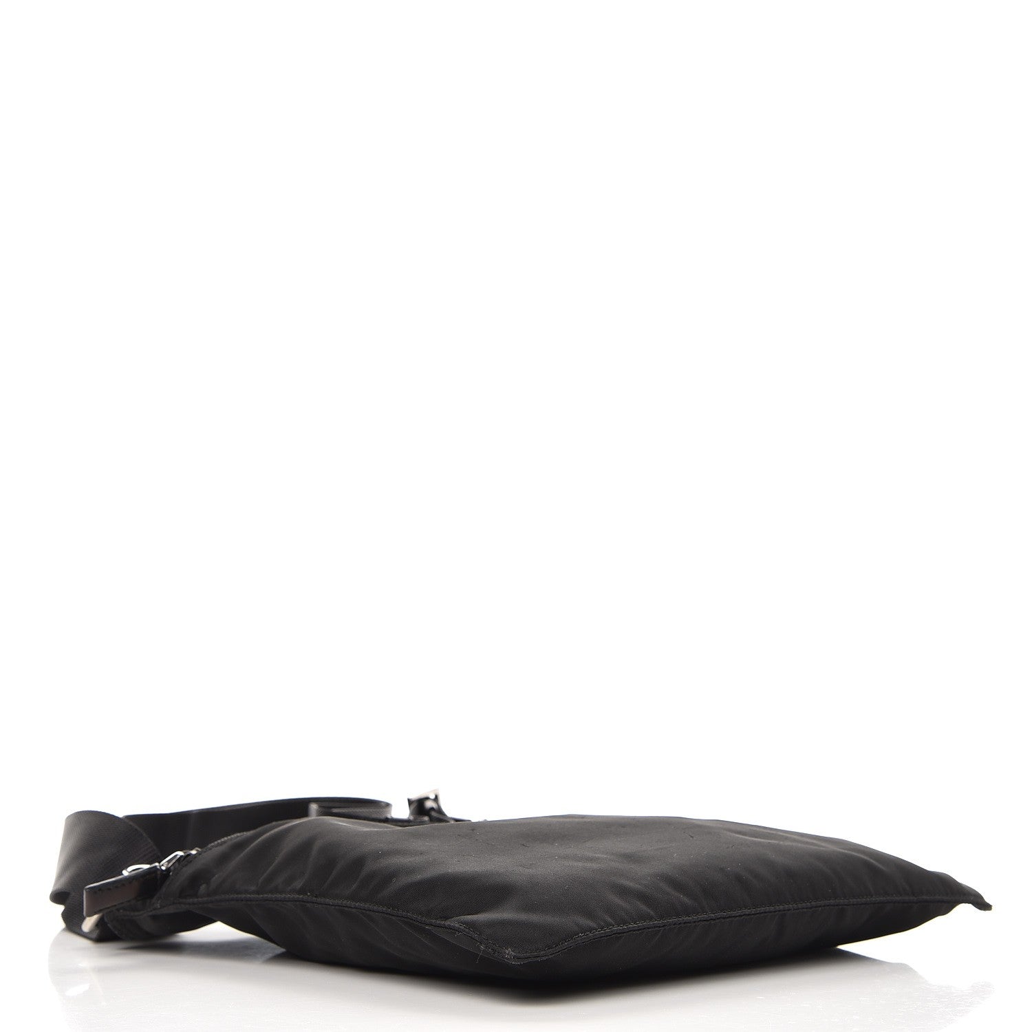 Prada Nylon Vela Flat Messenger Bag Black 4 of 8