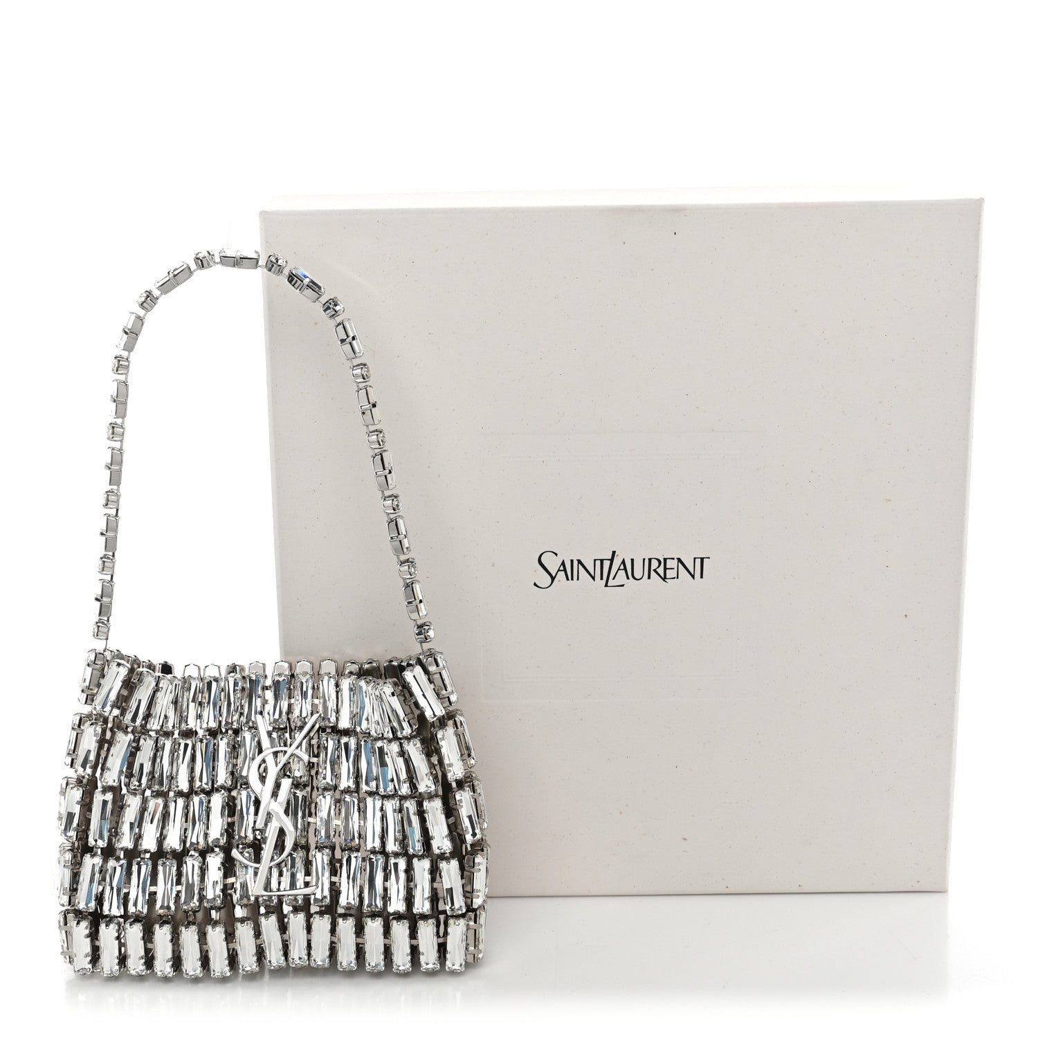 Saint Laurent Crystal Micro Evening Bag Mirror 9 of 9
