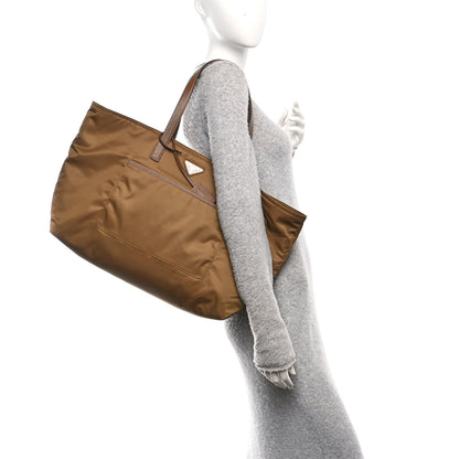 Prada Re-Nylon Saffiano Large Tote Cork Beige 2 of 9