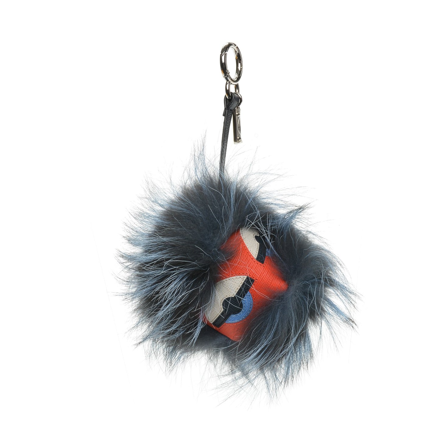 Fox Fur Vitello Nutty Monster Bag Charm Sky