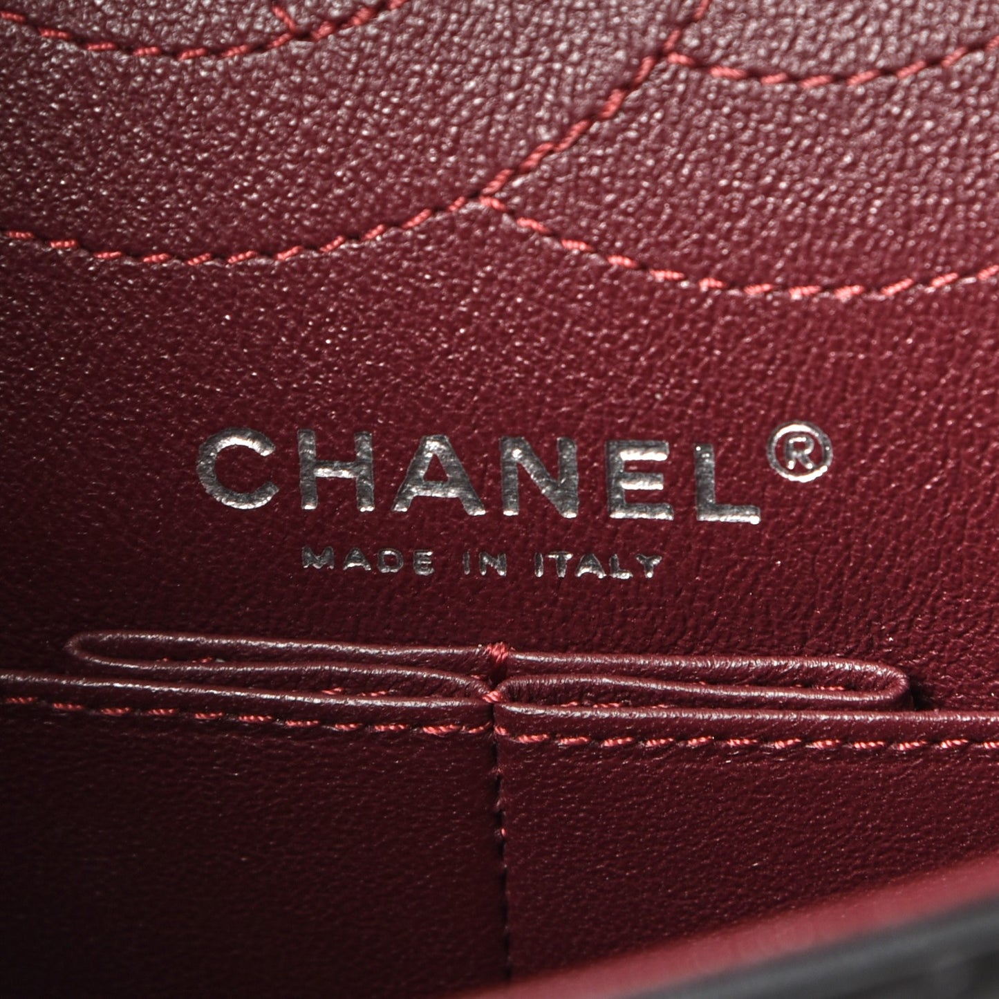 Aged Calfskin Chevron Quilted 2.55 Reissue 225 Flap So Black
