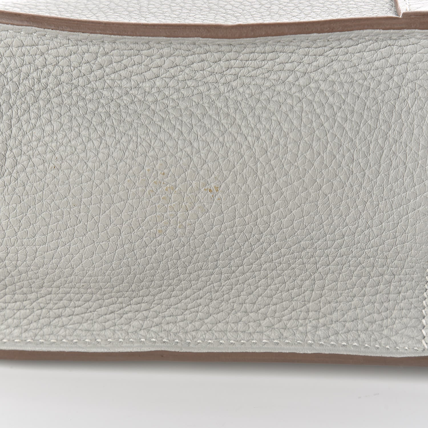 Hermes Taurillon Clemence Halzan 31 Gris Perle 16 of 17