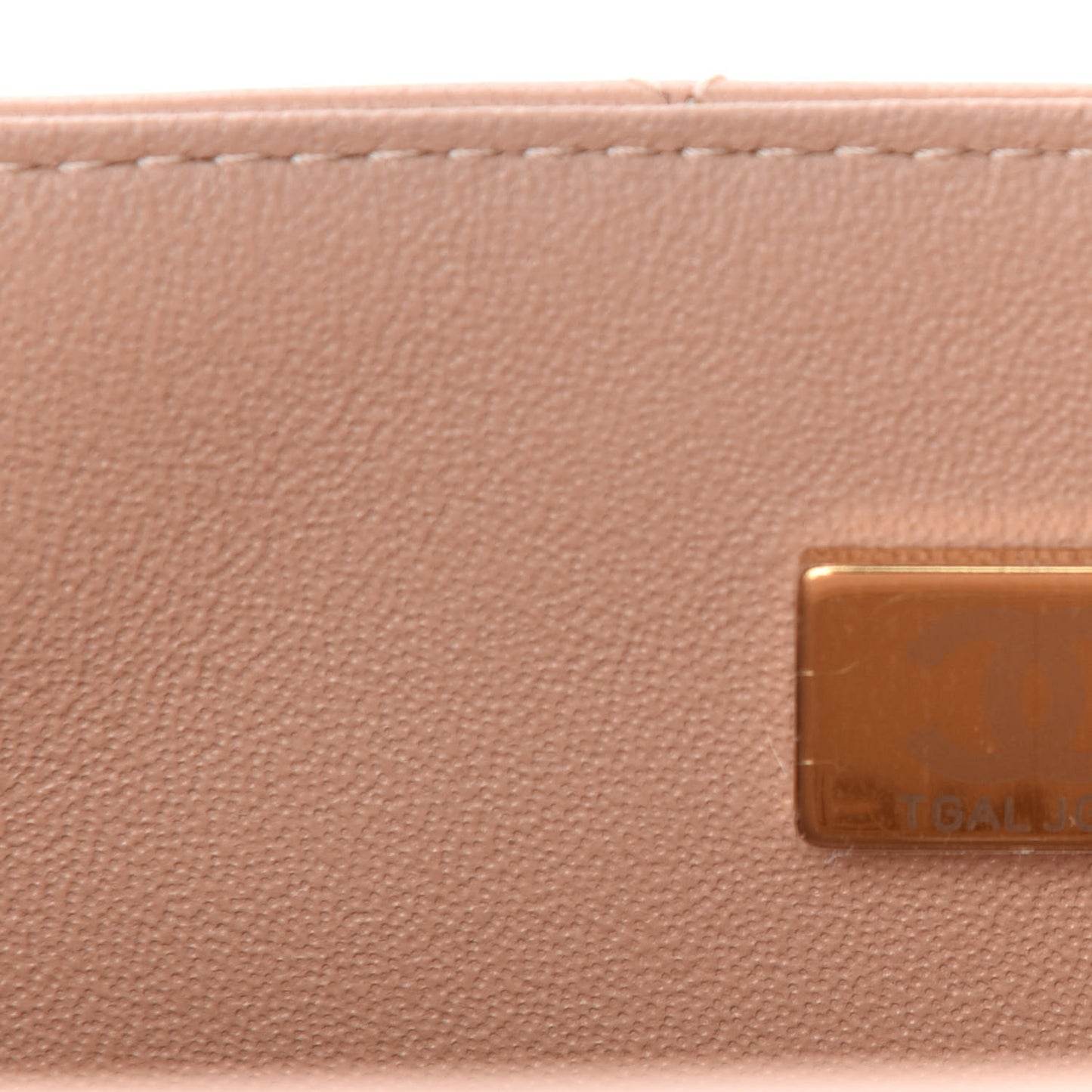Lambskin Quilted Mini Top Handle Rectangular Flap Beige