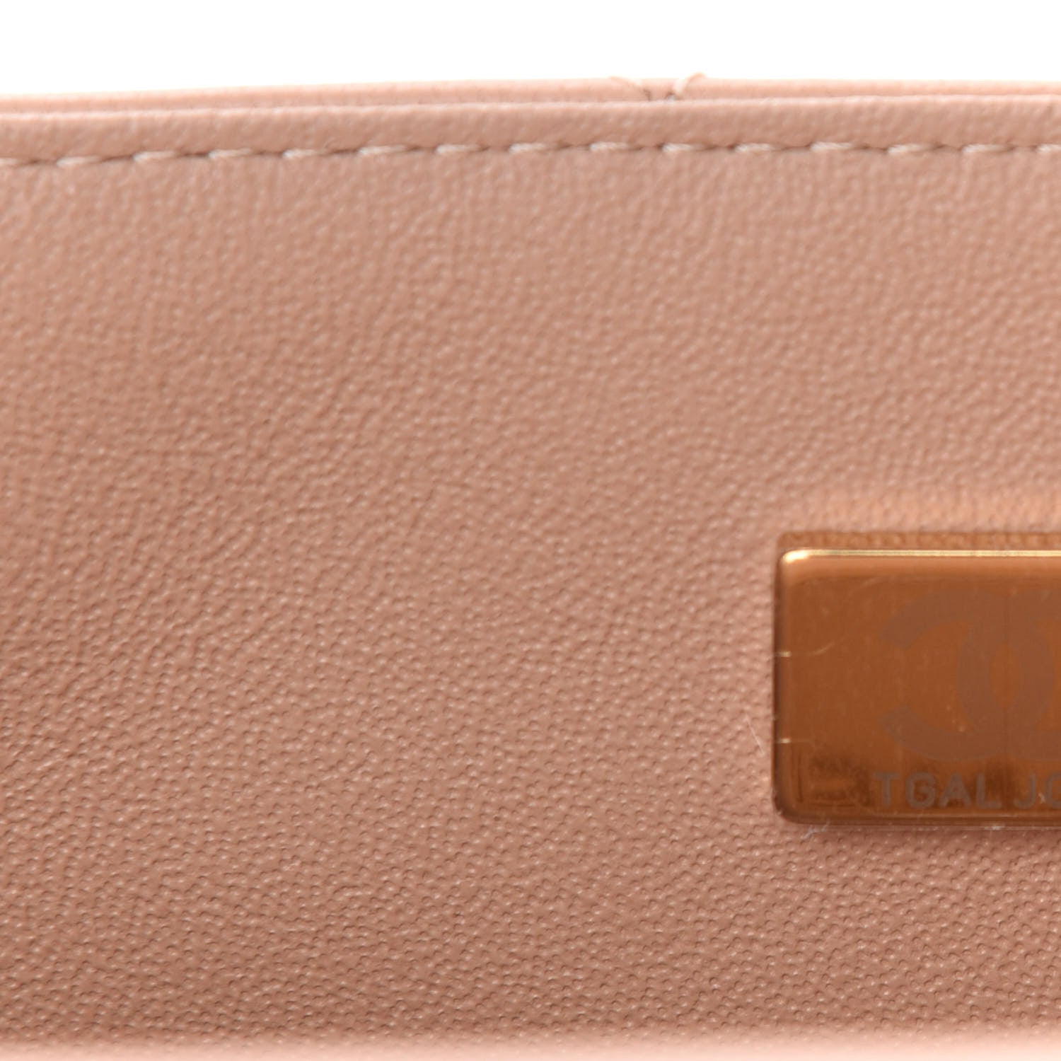 Chanel Lambskin Quilted Mini Top Handle Rectangular Flap Beige 9 of 11