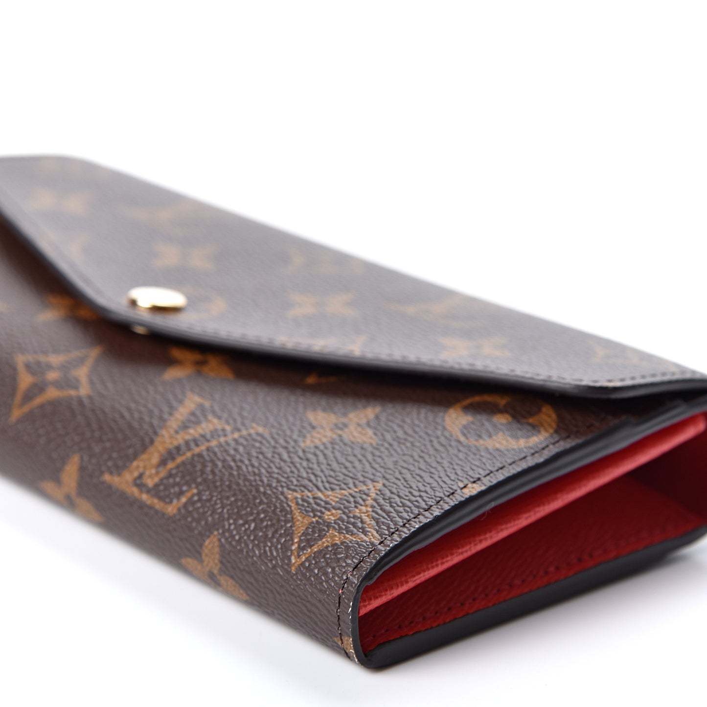 Monogram Sarah Wallet NM Coquelicot