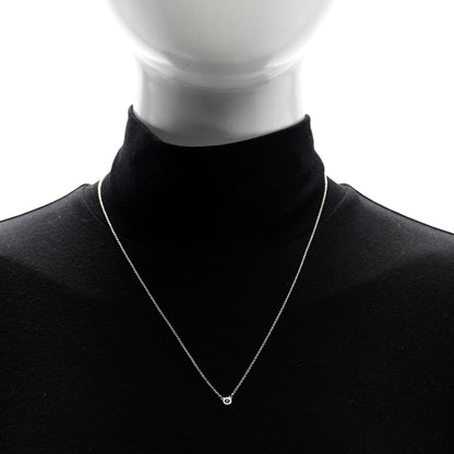 Tiffany Sterling Silver Tsavorite Garnet Elsa Peretti Color by the Yard Pendant Necklace 2 of 5