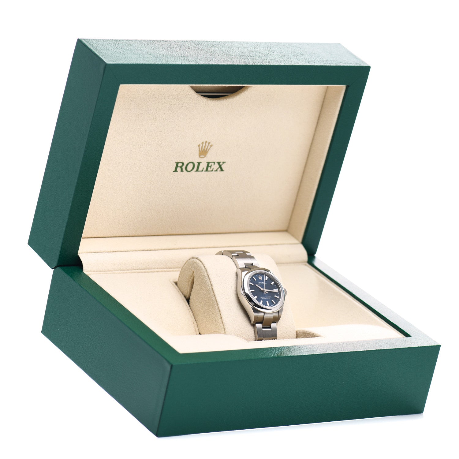 Rolex Stainless Steel 28mm Oyster Perpetual Watch Bright Blue 276200 5 of 5