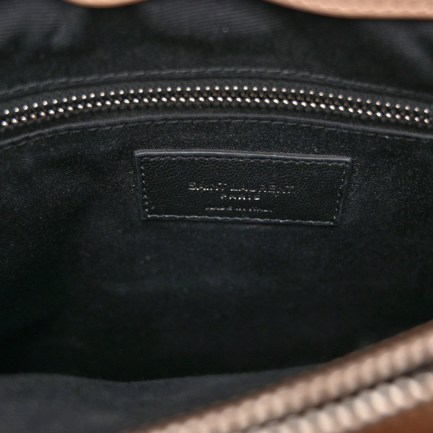 Calfskin Y Quilted Monogram Medium Loulou Satchel Dark Beige