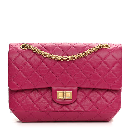 Chanel Aged Calfskin Quilted 2.55 Reissue 225 Flap Fuchsia 1 of 11