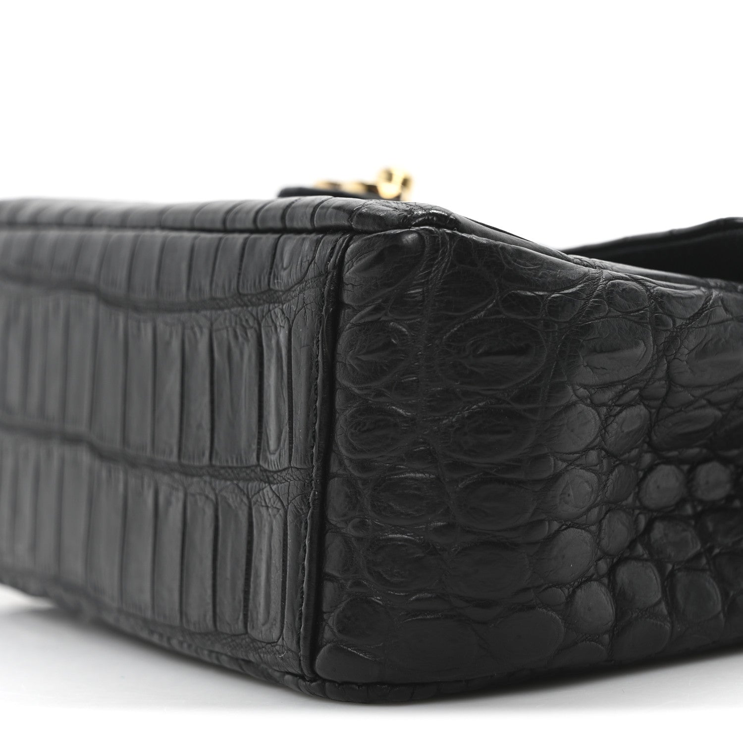Chanel Matte Alligator Mini Square Flap Black 10 of 10