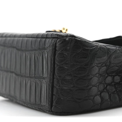 Chanel Matte Alligator Mini Square Flap Black 10 of 10