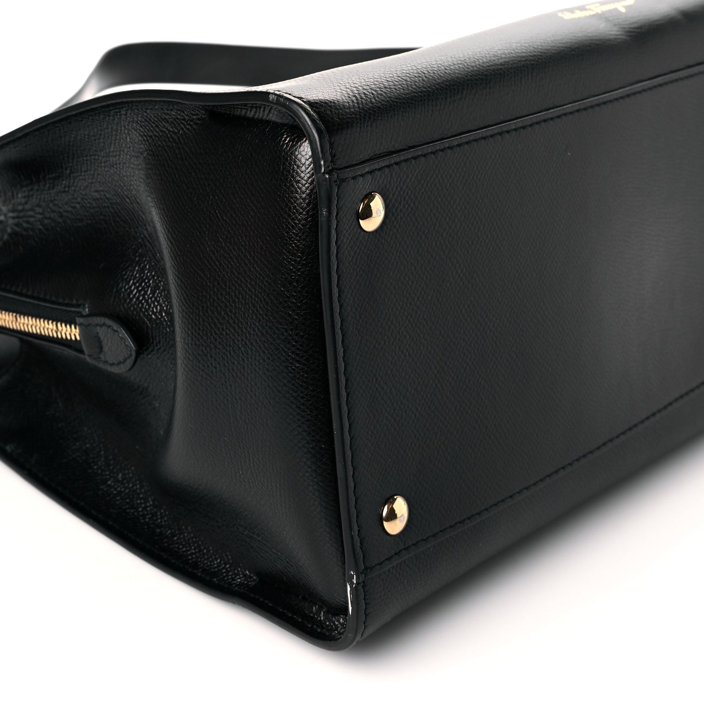 Hammered Calfskin Today Satchel Black